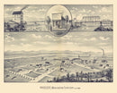 Vintage Map of Prosser, Washington 1889