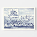 Vintage Map of Pullman, Washington 1889
