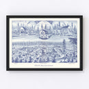 Vintage Map of Roslyn, Washington 1889