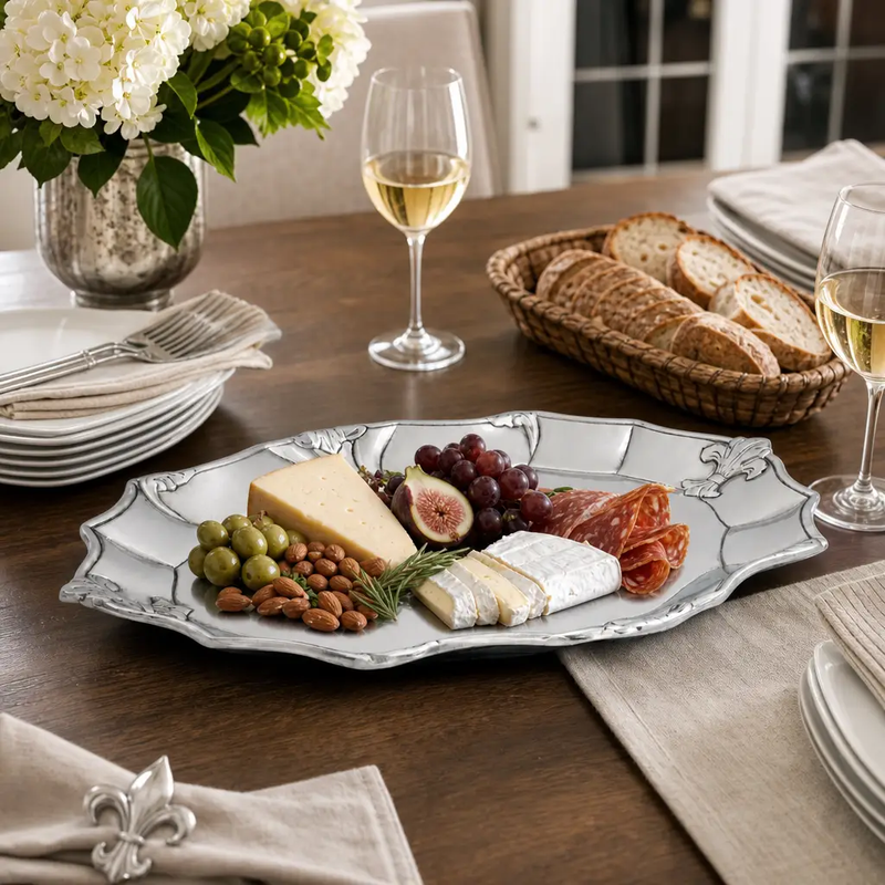 Fleur-De-Lis Oval Platter, photo 6 of 11