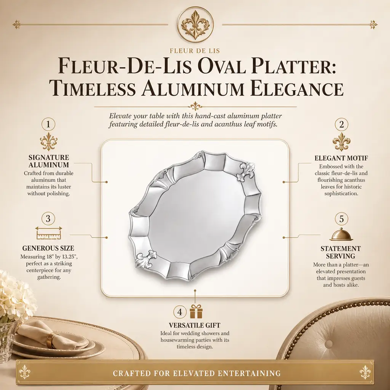 Fleur-De-Lis Oval Platter, photo 11 of 11