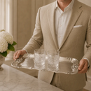 Fleur-De-Lis Oblong Tray by Arthur Court Designs