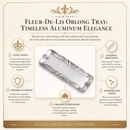 Fleur-De-Lis Oblong Tray by Arthur Court Designs