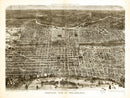 Vintage Map of Philadelphia, Pennsylvania 1872