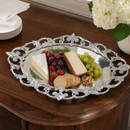 Fleur-De-Lis Oval Serving Tray by Arthur Court Designs
