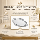Fleur-De-Lis Oval Serving Tray by Arthur Court Designs