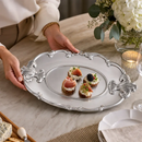 Fleur-De-Lis Oval Tray by Arthur Court Designs