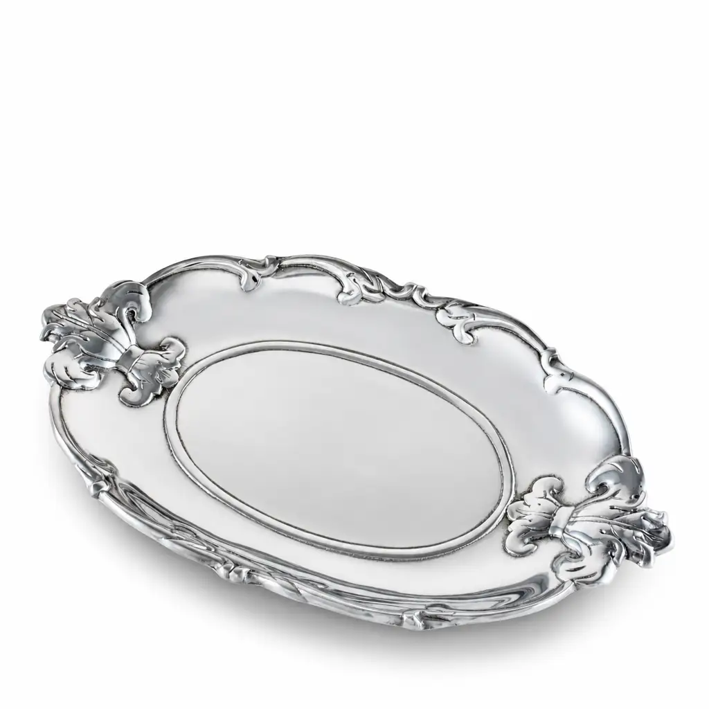Fleur-De-Lis Oval Tray