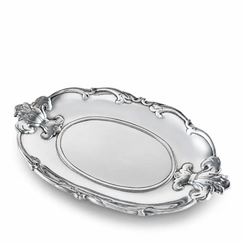 Fleur-De-Lis Oval Tray