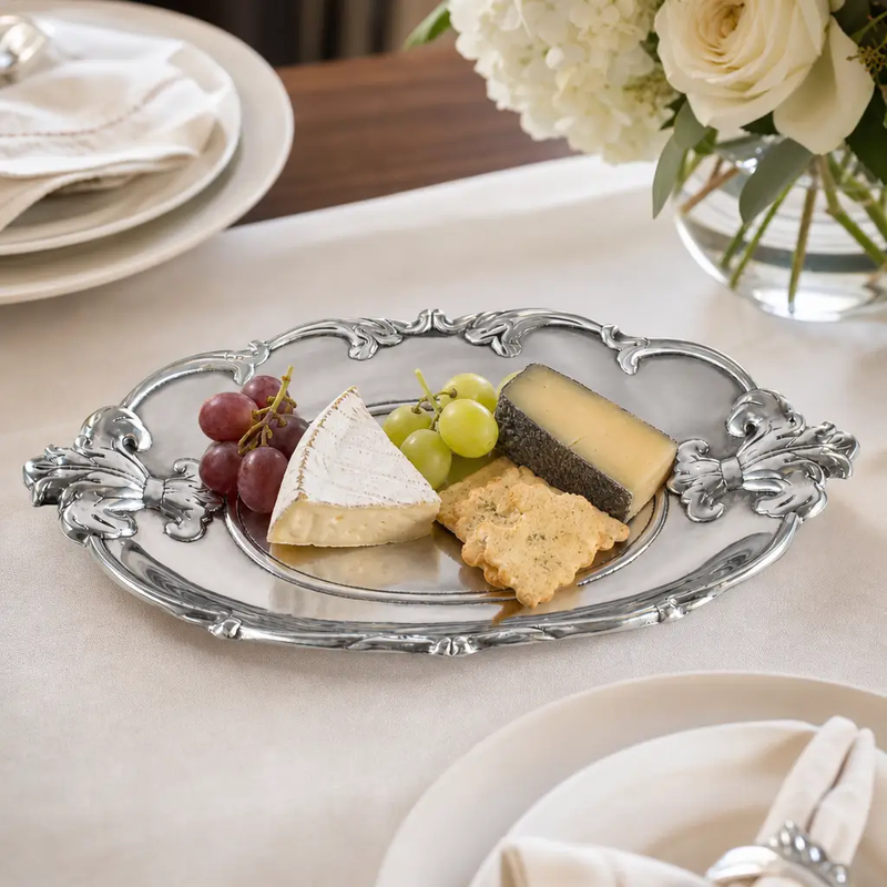 Fleur-De-Lis Oval Tray, photo 7 of 12