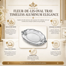 Fleur-De-Lis Oval Tray by Arthur Court Designs