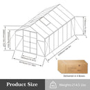 Gain Height Windproof Aluminum Greenhouse with Raised Base by HouseOfZazla