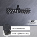 12" Ceiling Mount Shower System With Rain Mixer And Handheld Shower by HouseOfZazla