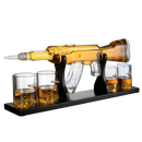 Gun Large Decanter Set Bullet Glasses - Limited Edition - 1000ml