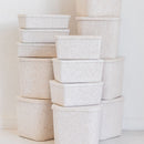 The Sculpted Bin - Wide with Lid | Set of 3 by SortJoy