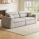 3 Seater, Couch With Throw Pillows For Living Room by HouseOfZazla