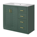 Bathroom Vanity With Sink Combo, Storage Cabinet, Freestanding Set With 3 Drawers & Soft Closing Doors by HouseOfZazla