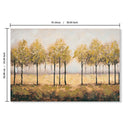 Wall Art Decor Canvas Print Autumn Embellishments Plant Forest Abstract Tree - Tan Leaves by HouseOfZazla