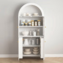 Modern Tech Inspired Dome Cabinet With LED Lighting by HouseOfZazla