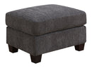 Ottoman - Gray - Wood by HouseOfZazla