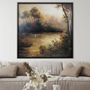 Warm Tones Lake Oil Painting