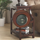 Wasaki - Accent Table With USB - Espresso by HouseOfZazla