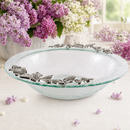 Butterfly Glass Salad Bowl