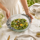 Butterfly Glass Salad Bowl