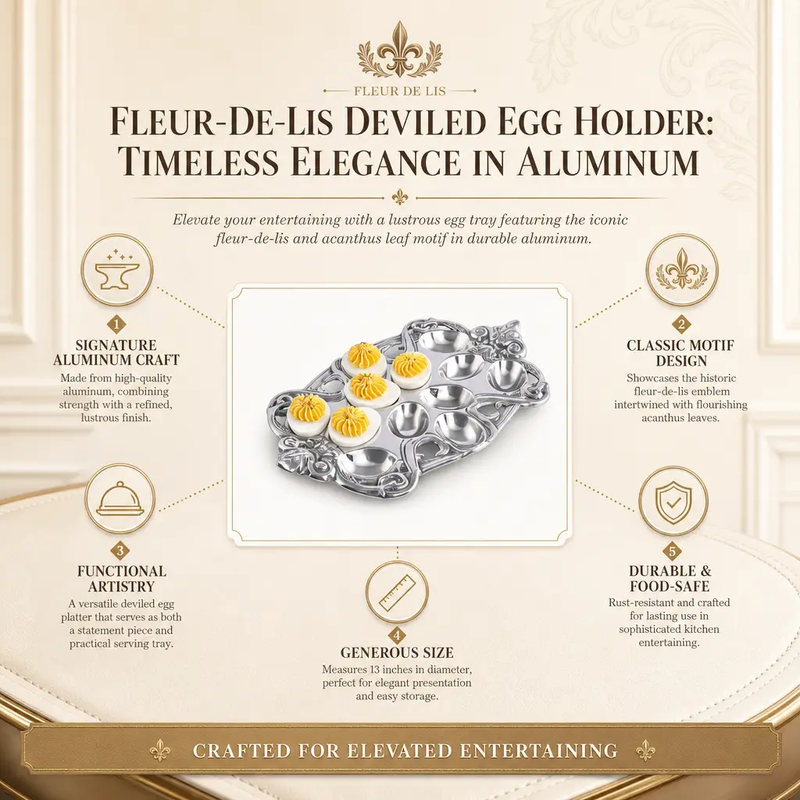 Fleur-De-Lis Deviled Egg Holder, photo 13 of 13