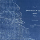 Vintage Map of Shoshone County, Idaho 1907