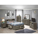 Modern Design Storage Bed With Bookcase Headboard by HouseOfZazla