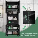 Freestanding Tall Bathroom Cabinet With Soft Close Doors And Adjustable Shelves by Unique Piece Furniture