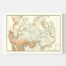 Vintage Map of Lynn, Massachusetts 1876
