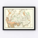 Vintage Map of Lynn, Massachusetts 1876