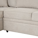 Sleeper Sofa Bed, 2 In 1 Pull Out Sofa Bed L Shape Couch With Storage Ottoman For Living Room, Bedroom Couch And Small Apartment by HouseOfZazla