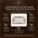 Longhorn Platter Large by Arthur Court Designs