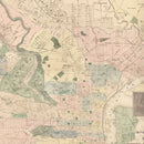 Vintage Map of Philadelphia, Pennsylvania 1872