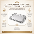 Fleur-De-Lis Rectangle Tray by Arthur Court Designs