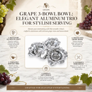 Grape 3-Bowl Bowl by Arthur Court Designs