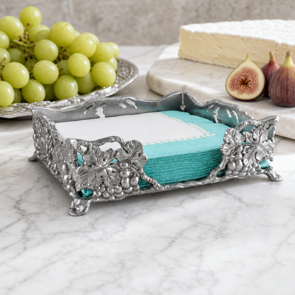 Grape Luncheon Napkin Box, photo 5 of 11