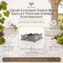 Grape Luncheon Napkin Box by Arthur Court Designs
