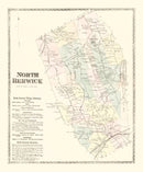 Vintage Map of North Berwick, Pennsylvania 1872