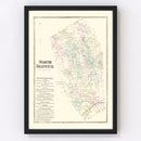 Vintage Map of North Berwick, Pennsylvania 1872