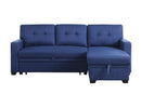 Upholstered Pull Out Sectional Sofa With Chaise by HouseOfZazla