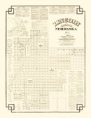 Vintage Map of Lincoln, Nebraska 1871