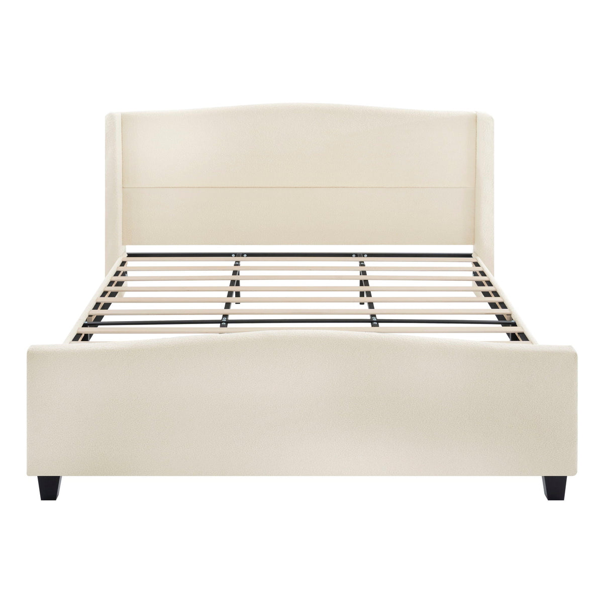 Platform Bed Frame With Tall Headboard And High Footboard, photo 2 of 40