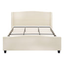 Platform Bed Frame With Tall Headboard And High Footboard by HouseOfZazla