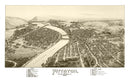 Vintage Map of Pittston & West Pittston, Pennsylvania 1892