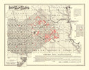 Vintage Railroad Map of Lincoln 1871