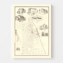 Vintage Hyde Park Chicago Map 1870